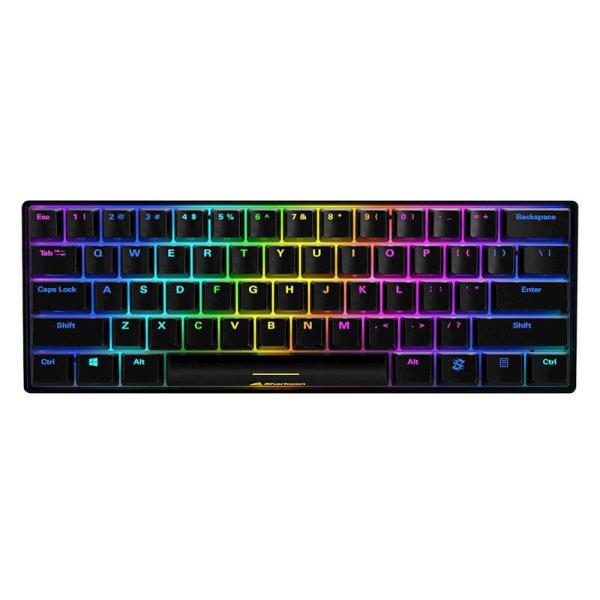 TECLADO GAMING RGB SHARKOON SKILLER SGK50 S4 TKL mecánico alámbrico USB inglés SWITCH ROJO 4044951033812