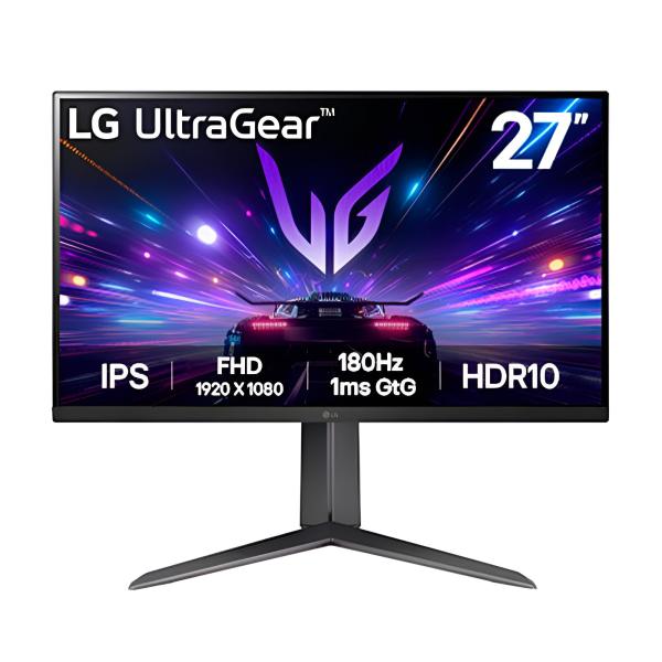 MONITOR 27'' GAMING LG ULTRAGEAR FHD IPS 1920 x1080 180Hz 1MS NEGRO 27GS65F-B