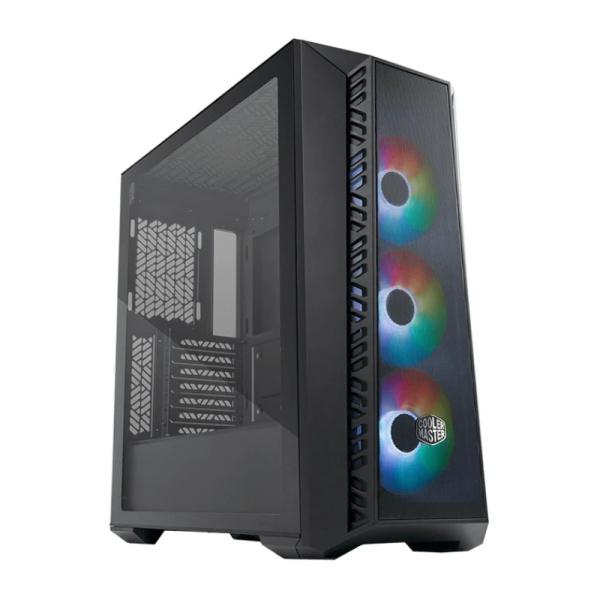 CASE GAMING RGB COOLER MASTER MASTERBOX 520 MESH MID TOWER VENTILADORES 3 DE 120MM CON VIDRIO LATERAL Y MALLA FRONTAL  MB520-KGNN-S00
