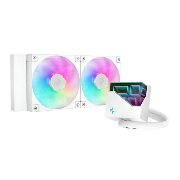 ENFRIAMIENTO LÍQUIDO RGB DEEPCOOL LT240 WH AIO 240MM R-LT240-WHAMNC-G-1