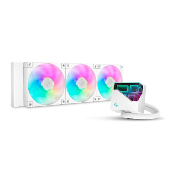 ENFRIAMIENTO LÍQUIDO RGB DEEPCOOL LT360 WH AIO 360MM R-LT360-WHAMNC-G-1