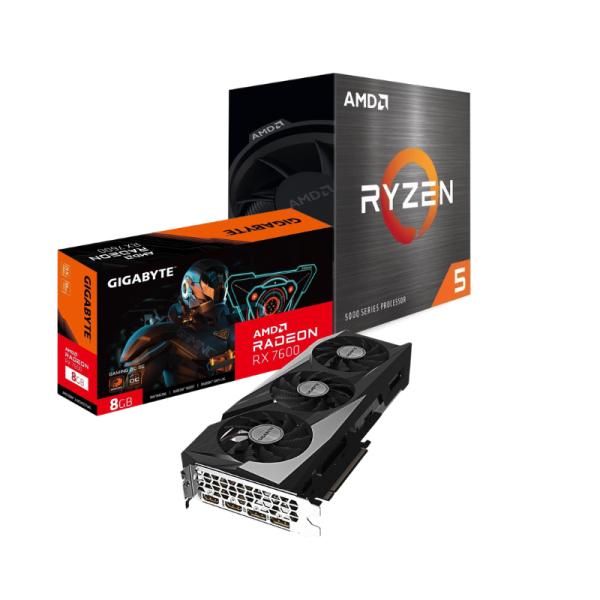 PROCESADOR AMD RYZEN 5 5500 5TA GEN 4.2 GHZ AM4 100-100000457BOX (COMBO CON VGA 7600 GIGABYTE)