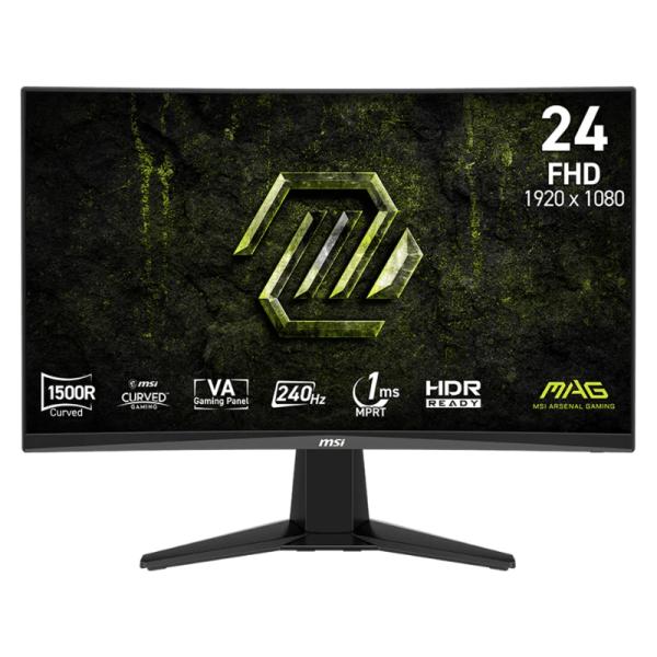MONITOR MSI MAG 245C X24 24 PULG CURVA 1500R 1920X1080 FHD 240HZ AMD FREESYNC PREMIUM DISPLAYPORT / HDMI 9S6-3BD01M-001